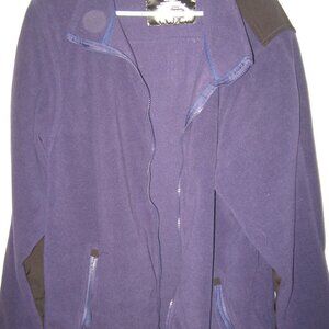 Logan & Martin Fleece Jacket Men's Size Large Blue Black